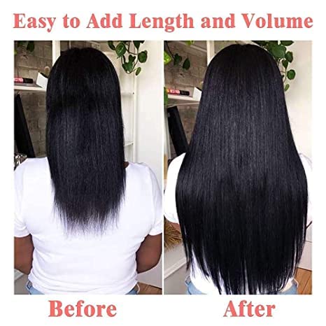SYUKEE® Straight Clip in Hair Extensions, 20"